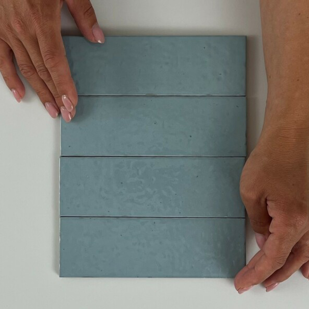 Equipe Ceramicas Kalma Powder Blue glans 6x18.6cm